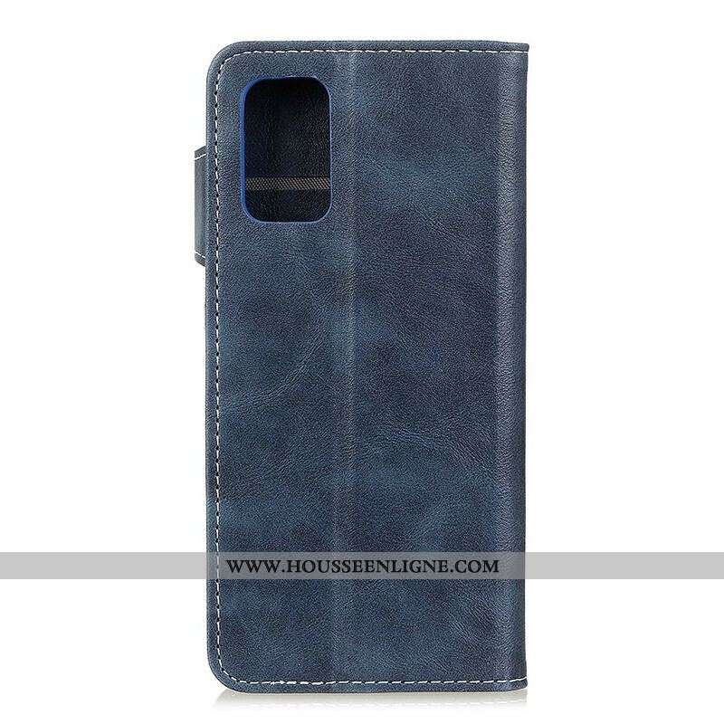 Housse Samsung Galaxy A52 4G / A52 5G / A52s 5G Artistique Bouton et Coutures