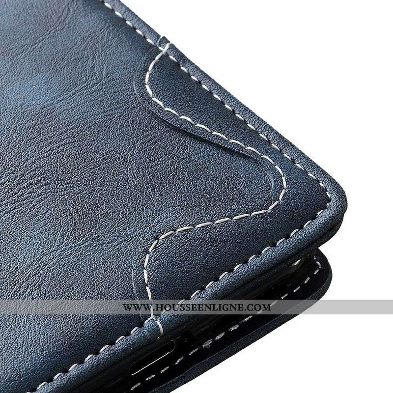Housse Samsung Galaxy A52 4G / A52 5G / A52s 5G Artistique Bouton et Coutures