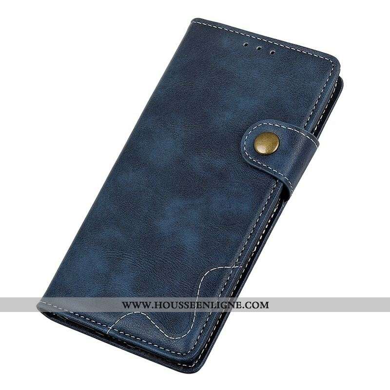 Housse Samsung Galaxy A52 4G / A52 5G / A52s 5G Artistique Bouton et Coutures