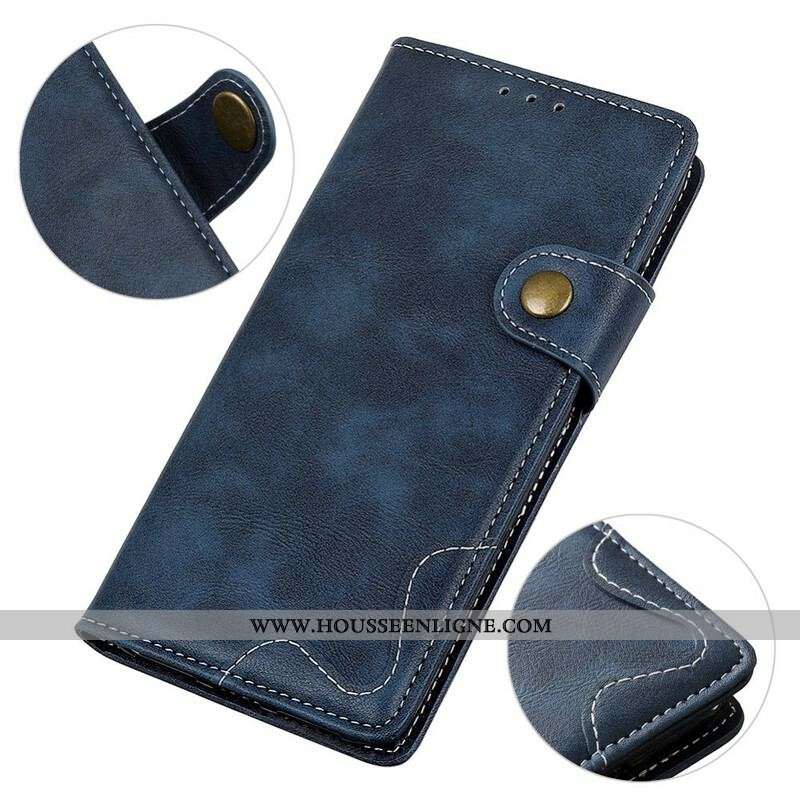 Housse Samsung Galaxy A52 4G / A52 5G / A52s 5G Artistique Bouton et Coutures