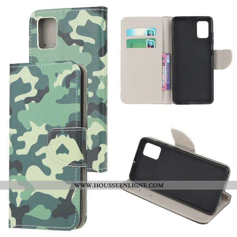 Housse Samsung Galaxy A52 4G / A52 5G / A52s 5G Camouflage Militaire