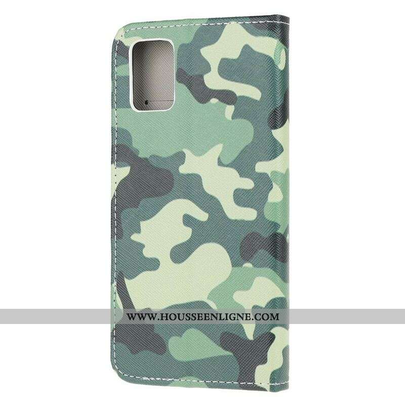 Housse Samsung Galaxy A52 4G / A52 5G / A52s 5G Camouflage Militaire