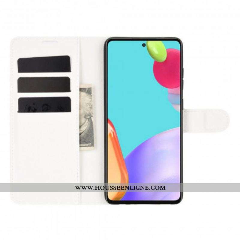 Housse Samsung Galaxy A52 4G / A52 5G / A52s 5G Classique Litchi