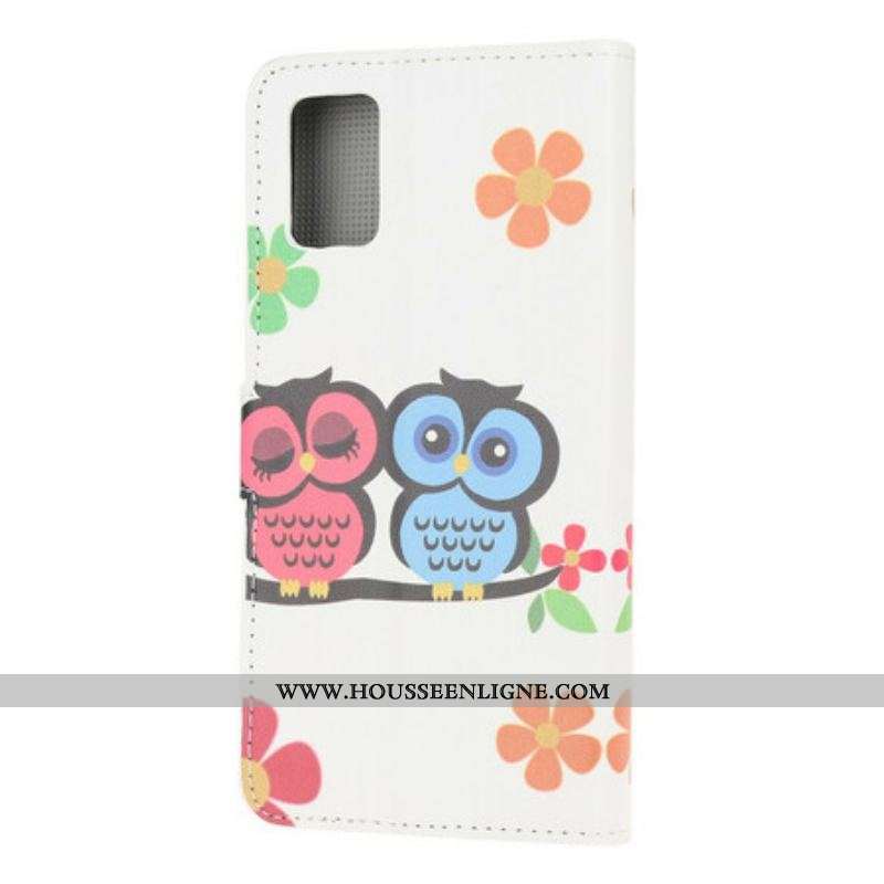 Housse Samsung Galaxy A52 4G / A52 5G / A52s 5G Couple de Hiboux