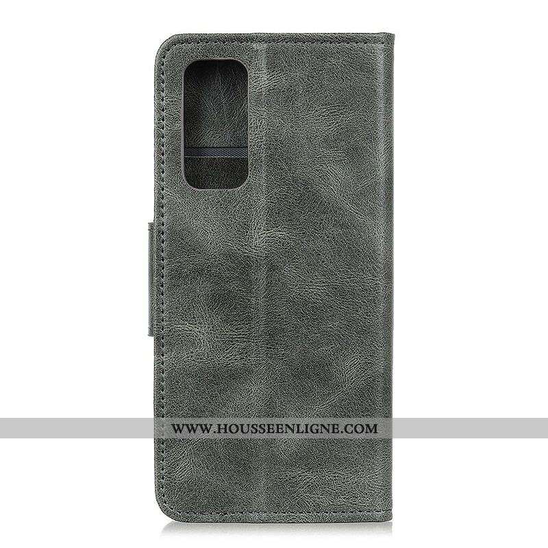 Housse Samsung Galaxy A52 4G / A52 5G / A52s 5G Effet Cuir Fermoir Réversible