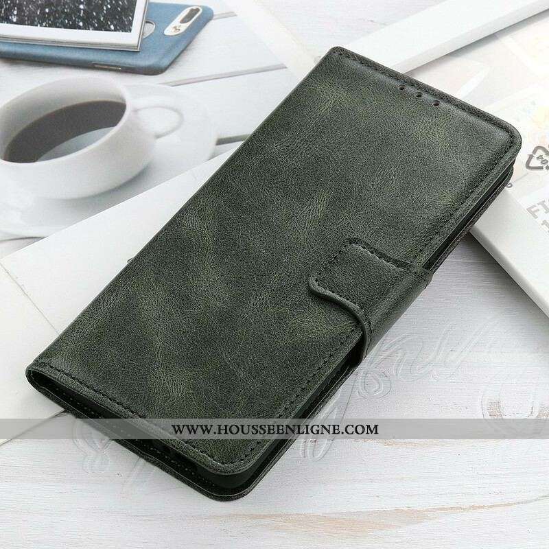 Housse Samsung Galaxy A52 4G / A52 5G / A52s 5G Effet Cuir Fermoir Réversible