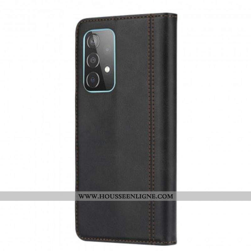 Housse Samsung Galaxy A52 4G / A52 5G / A52s 5G Effet Cuir Porte-Carte Frontal