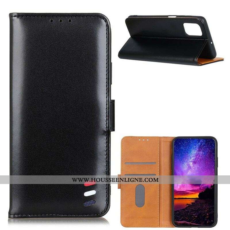 Housse Samsung Galaxy A52 4G / A52 5G / A52s 5G Effet Cuir Tricolore