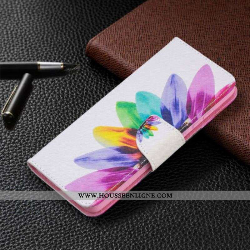 Housse Samsung Galaxy A52 4G / A52 5G / A52s 5G Fleur Aquarelle
