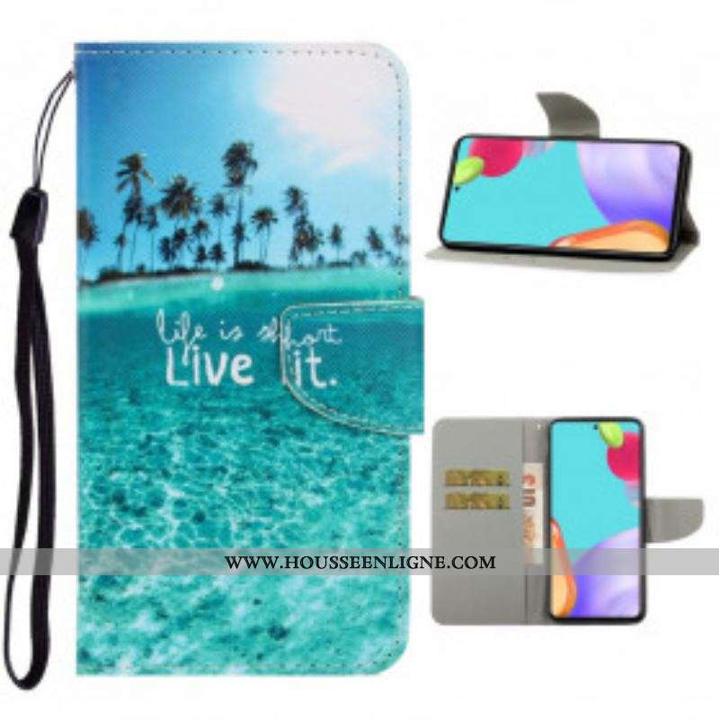 Housse Samsung Galaxy A52 4G / A52 5G / A52s 5G Live It à Lanière