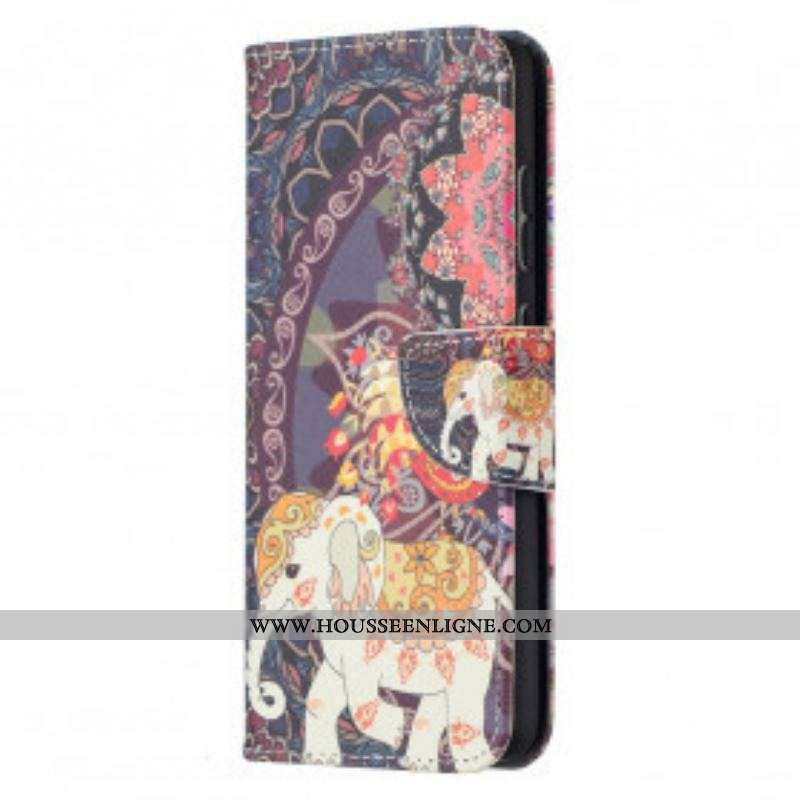 Housse Samsung Galaxy A52 4G / A52 5G / A52s 5G Mandala Éléphants Ethniques