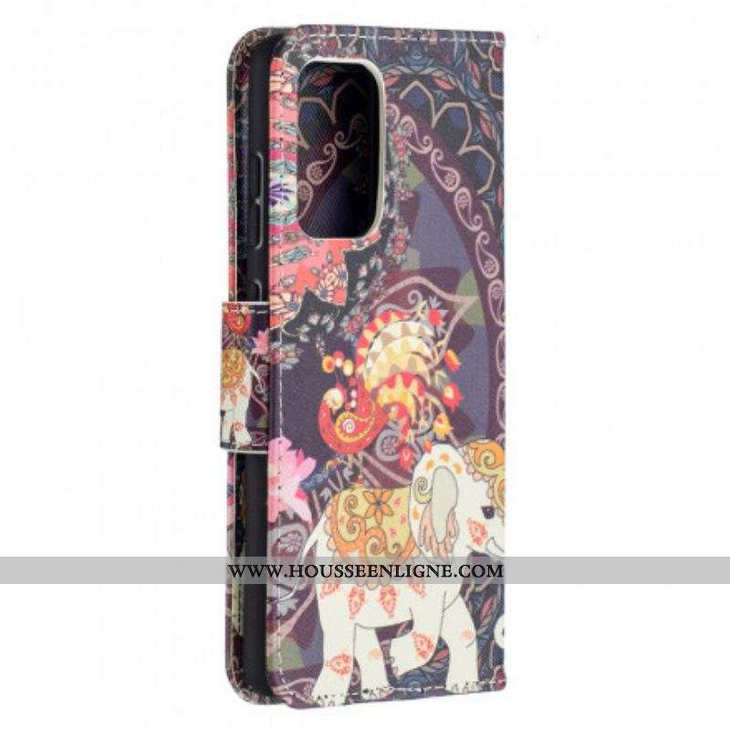 Housse Samsung Galaxy A52 4G / A52 5G / A52s 5G Mandala Éléphants Ethniques