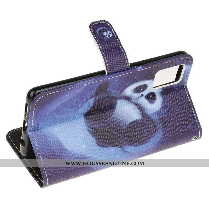 Housse Samsung Galaxy A52 4G / A52 5G / A52s 5G Panda Space à Lanière