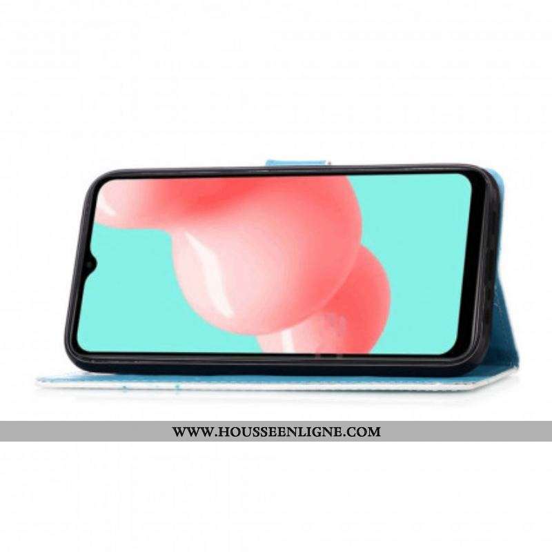 Housse Samsung Galaxy A52 4G / A52 5G / A52s 5G Papillons Dorés