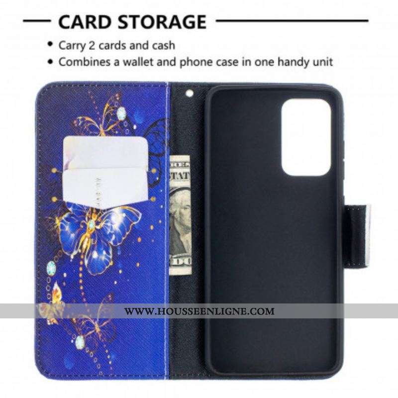 Housse Samsung Galaxy A52 4G / A52 5G / A52s 5G Papillons Rois