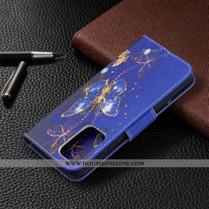 Housse Samsung Galaxy A52 4G / A52 5G / A52s 5G Papillons Rois