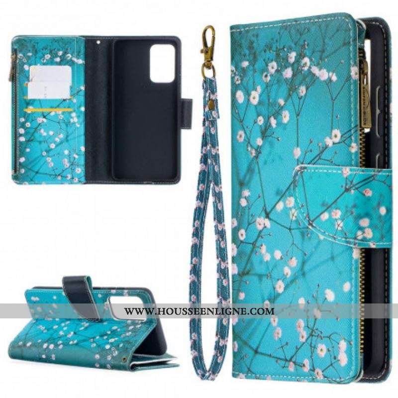 Housse Samsung Galaxy A52 4G / A52 5G / A52s 5G Poche Zippée Arbre