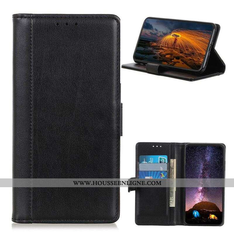 Housse Samsung Galaxy A52 4G / A52 5G / A52s 5G Version Coloré Cuir Fendu