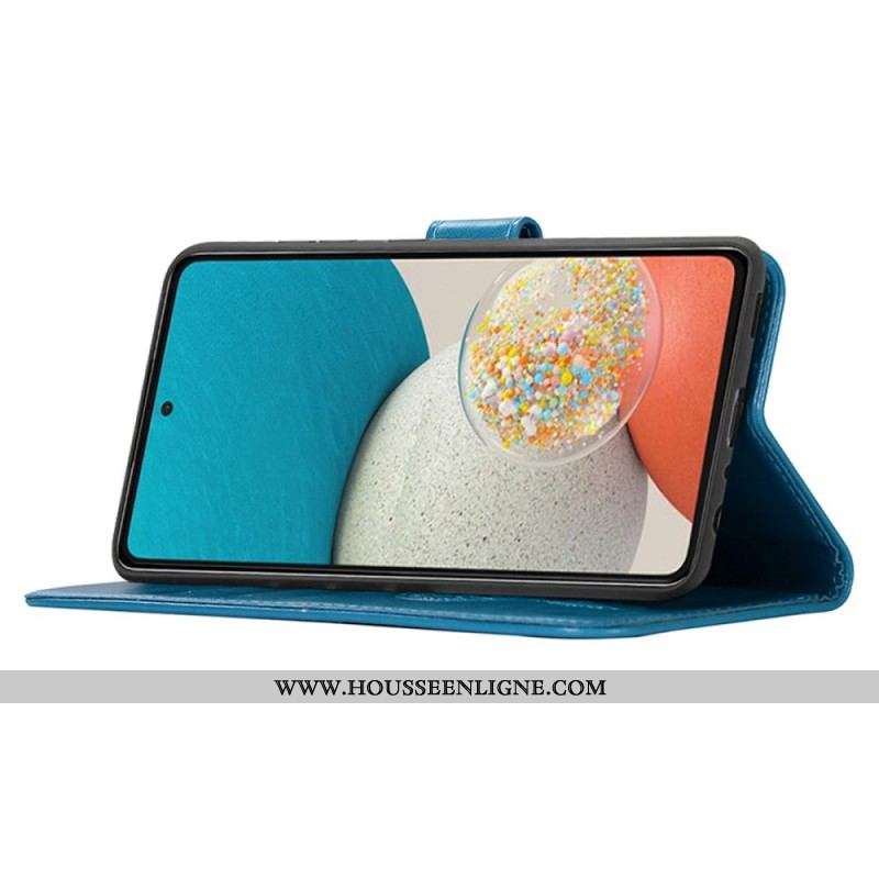 Housse Samsung Galaxy A53 5G Attrape Rêves Hibou à Lanière
