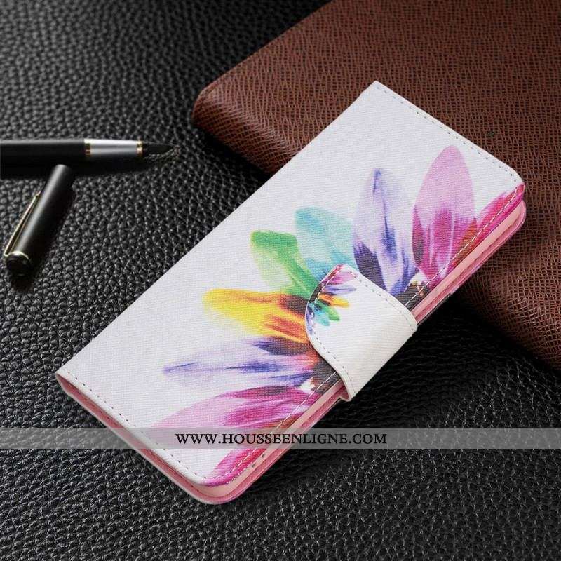 Housse Samsung Galaxy A53 5G Fleur Aquarelle