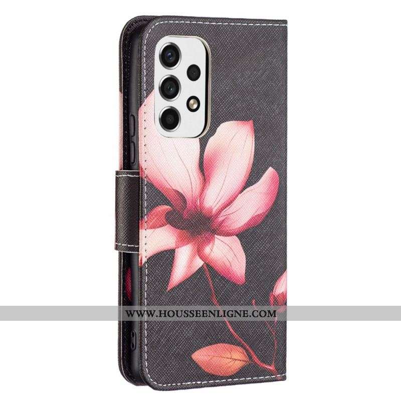 Housse Samsung Galaxy A53 5G Fleur Rose