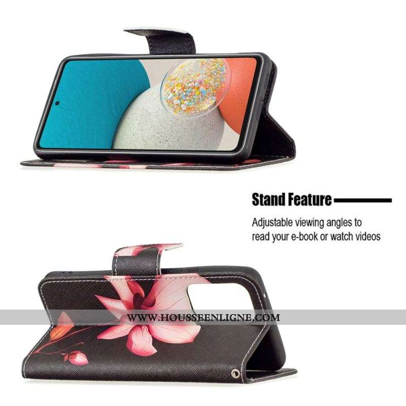 Housse Samsung Galaxy A53 5G Fleur Rose