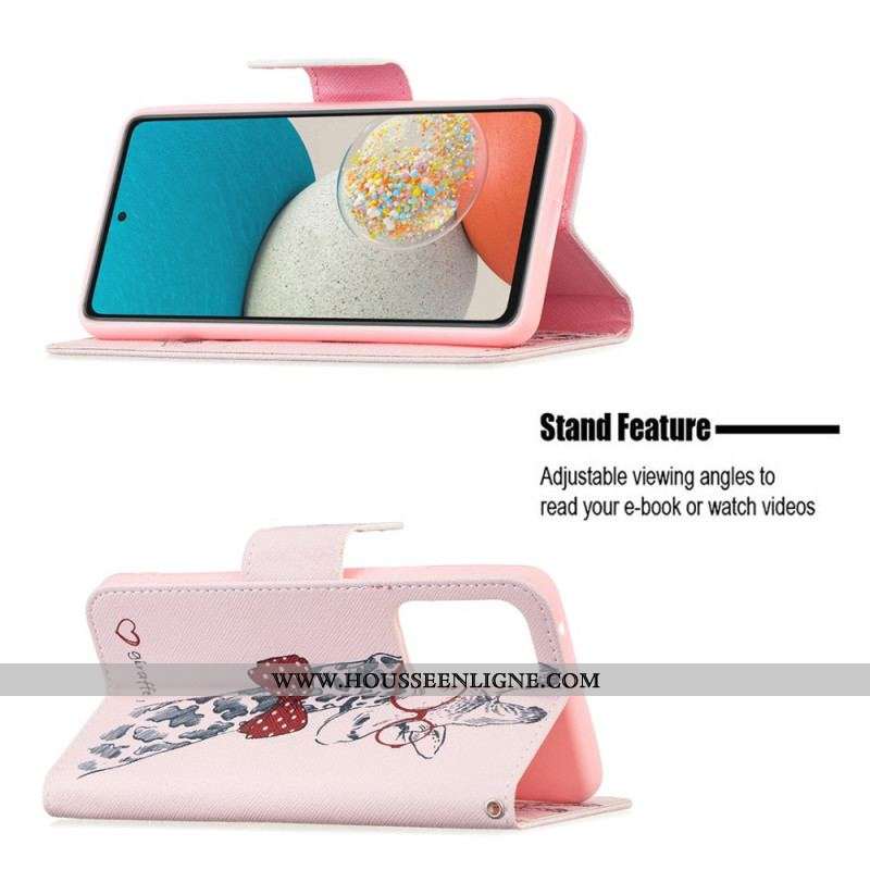 Housse Samsung Galaxy A53 5G Girafe Intello