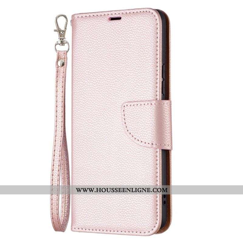 Housse Samsung Galaxy A53 5G Litchi Fermoir Oblique