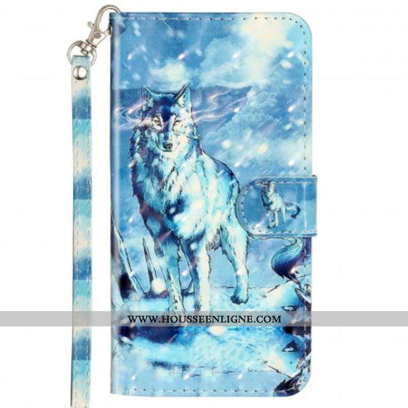 Housse Samsung Galaxy A53 5G Loup à Lanière