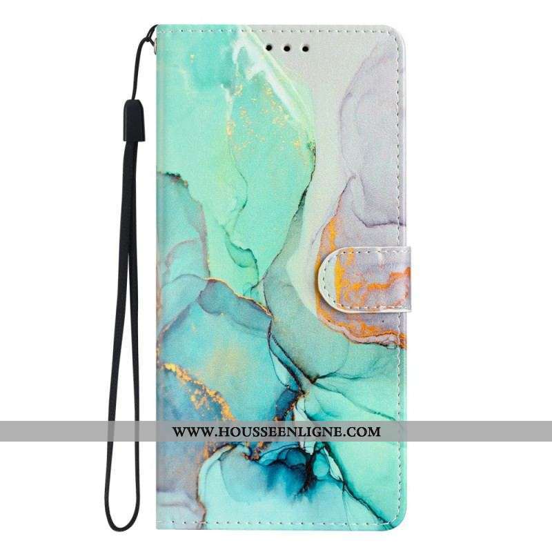 Housse Samsung Galaxy A53 5G Marbre à Lanière