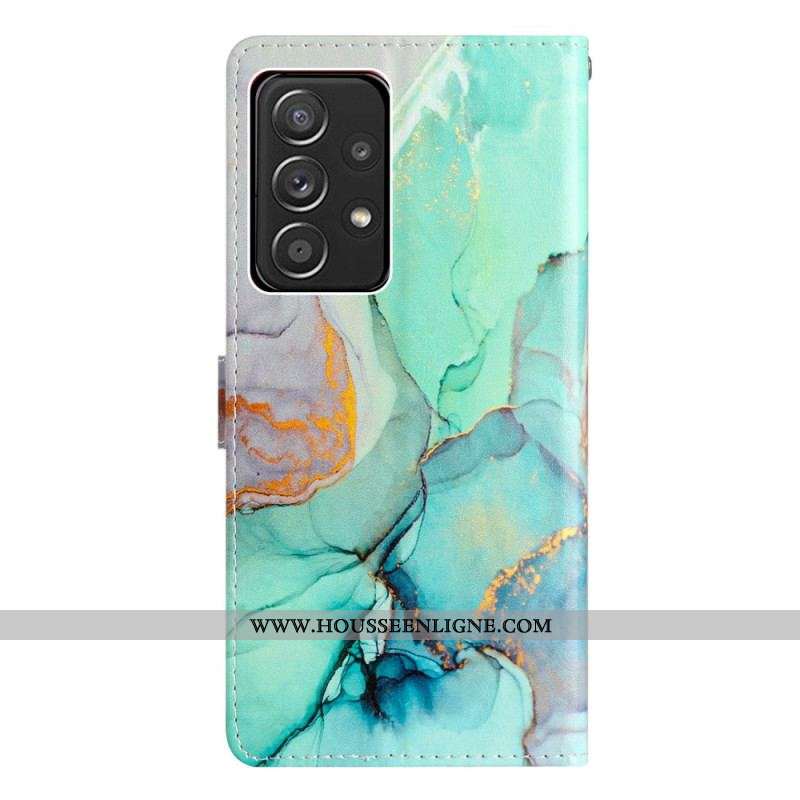 Housse Samsung Galaxy A53 5G Marbre à Lanière
