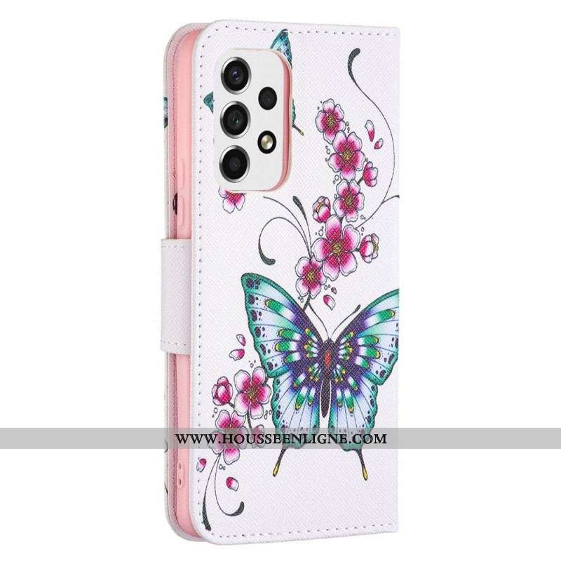 Housse Samsung Galaxy A53 5G Papillons