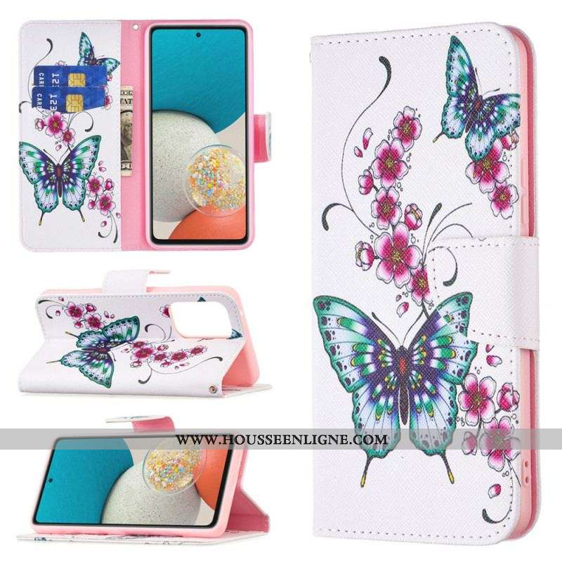 Housse Samsung Galaxy A53 5G Papillons