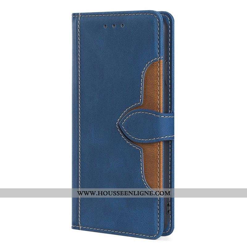Housse Samsung Galaxy A53 5G Simili Cuir Bicolore Stylish