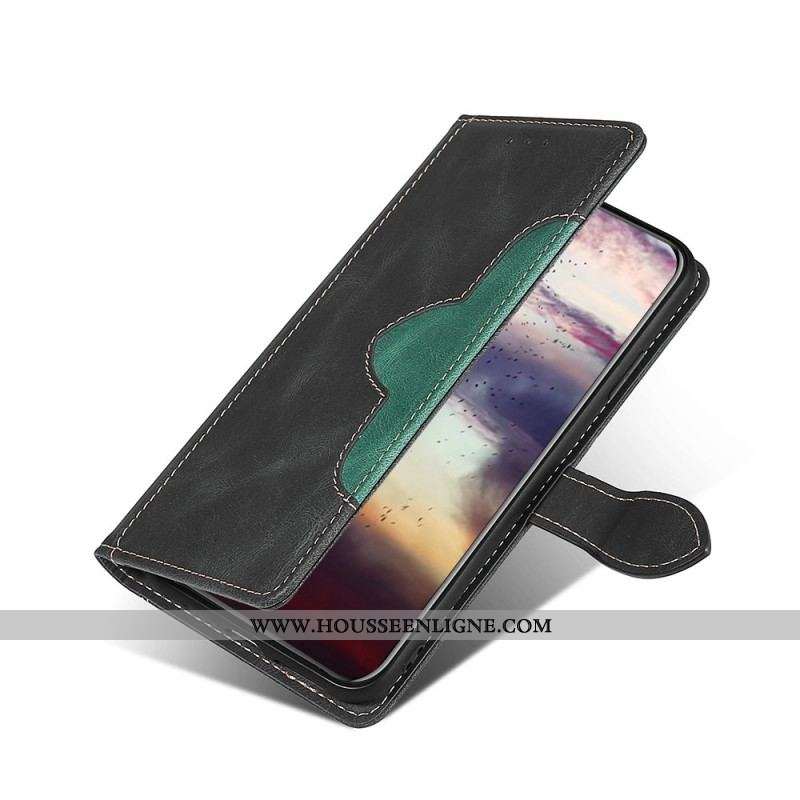 Housse Samsung Galaxy A53 5G Simili Cuir Bicolore Stylish