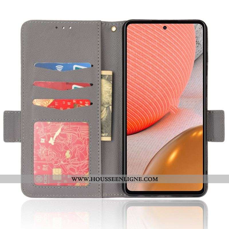 Housse Samsung Galaxy A53 5G Simili Cuir Litchi Traditionnel