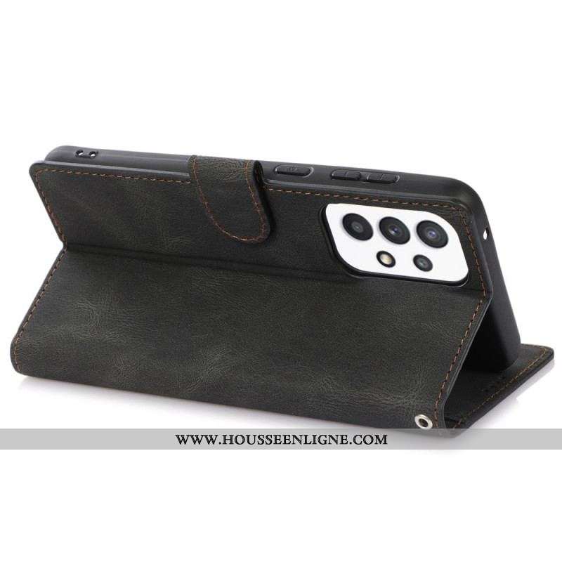 Housse Samsung Galaxy A53 5G Style Cuir Vintage à Lanière