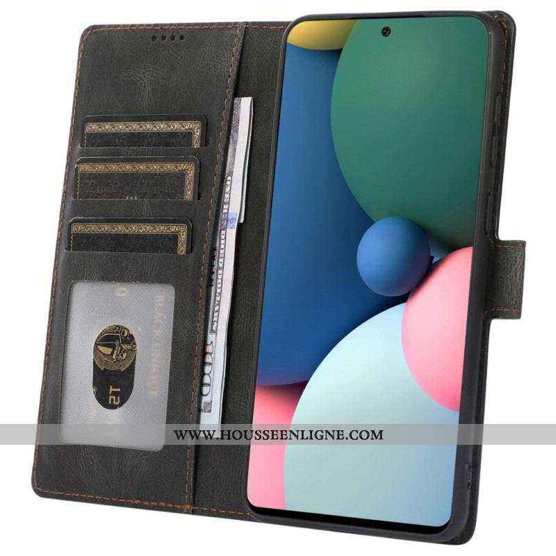 Housse Samsung Galaxy A53 5G Style Cuir Vintage à Lanière