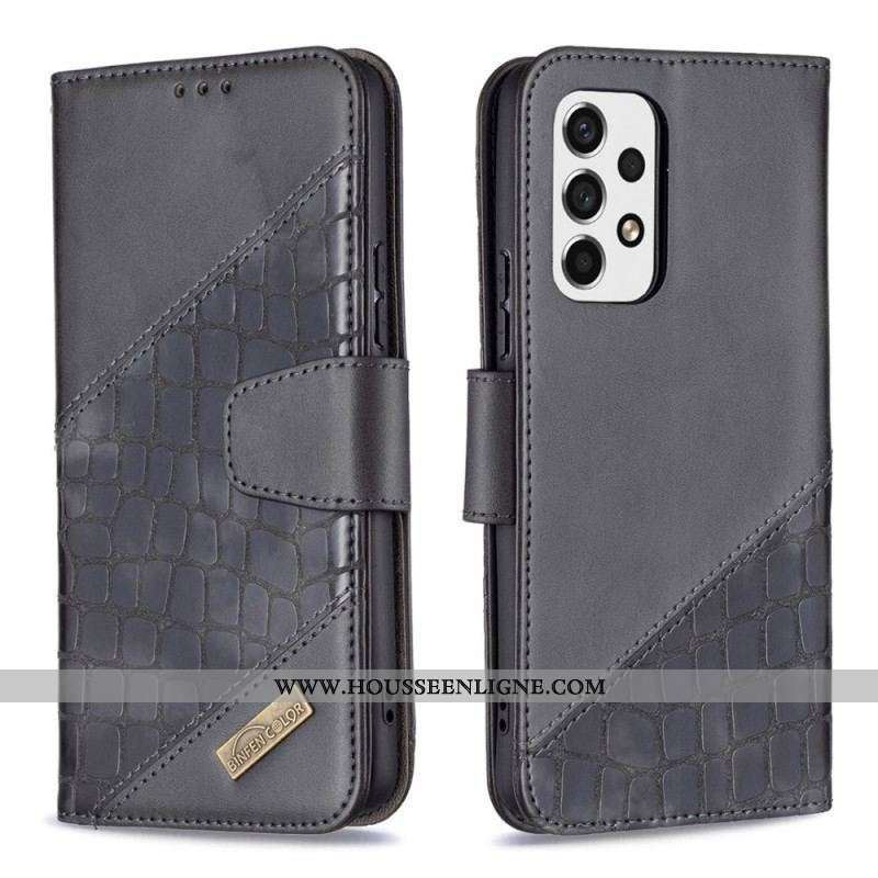 Housse Samsung Galaxy A53 5G Style Peau de Crocodile Binfen Color