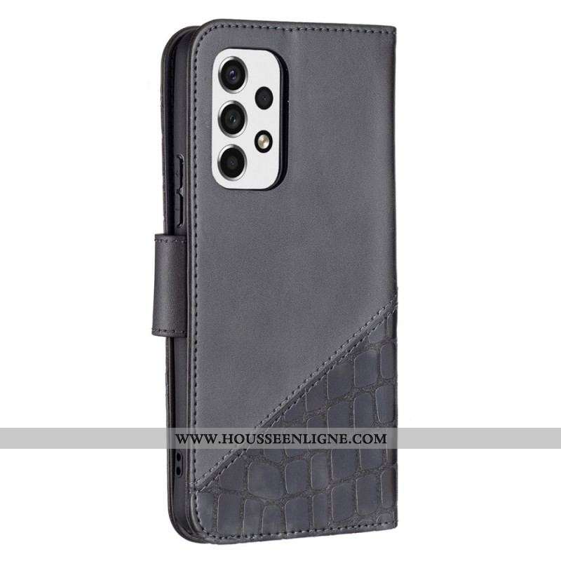Housse Samsung Galaxy A53 5G Style Peau de Crocodile Binfen Color