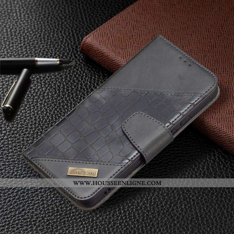 Housse Samsung Galaxy A53 5G Style Peau de Crocodile Binfen Color