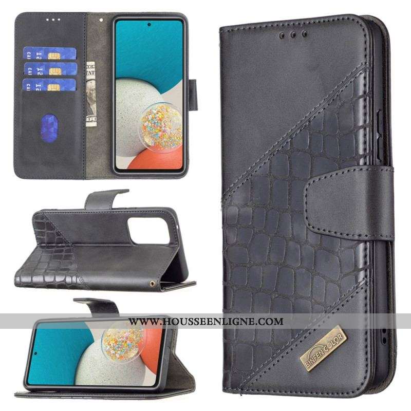 Housse Samsung Galaxy A53 5G Style Peau de Crocodile Binfen Color