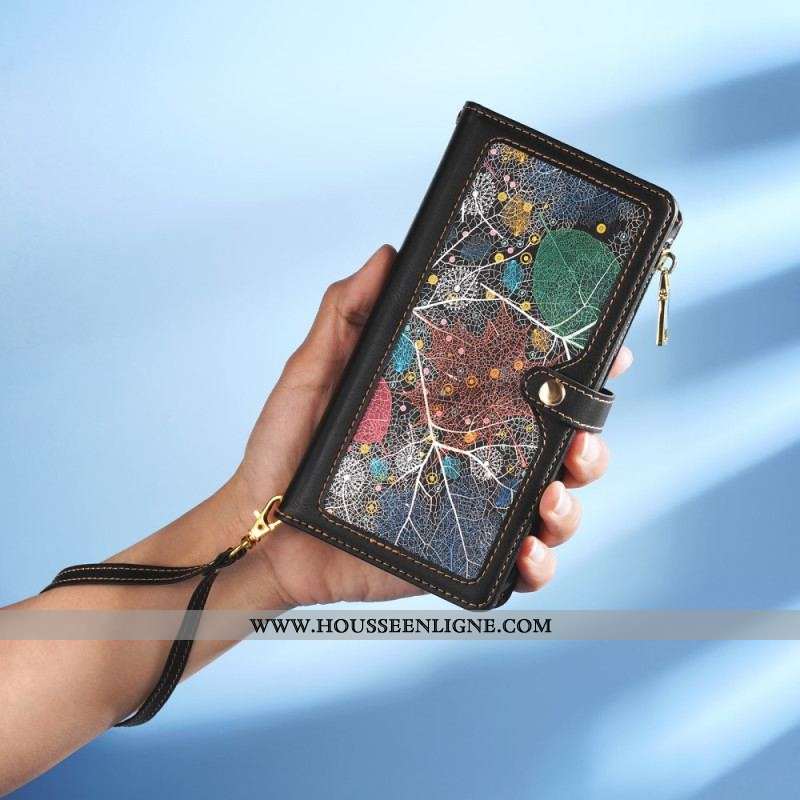 Housse Samsung Galaxy A54 5G Abstrait Bandoulière et Lanière