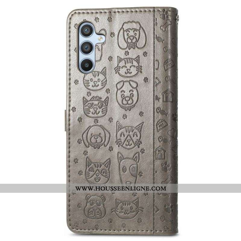 Housse Samsung Galaxy A54 5G Animaux à Lanière