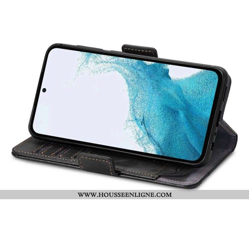 Housse Samsung Galaxy A54 5G Bicolore Double Fermoir