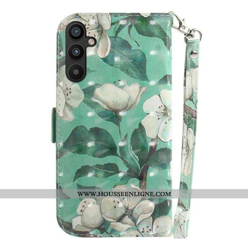 Housse Samsung Galaxy A54 5G Branches à Lanière