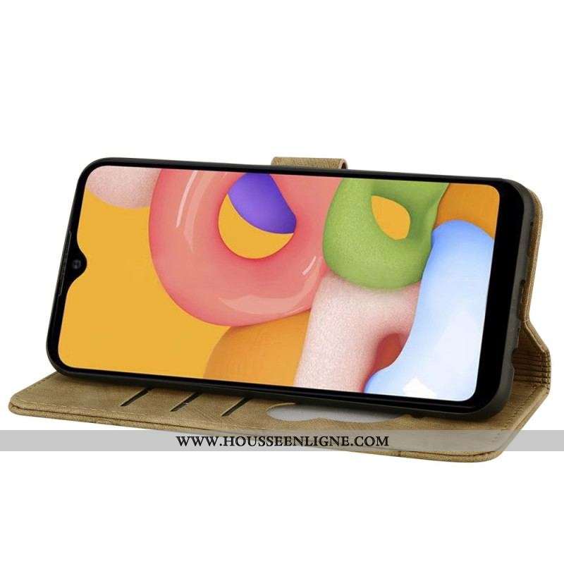 Housse Samsung Galaxy A54 5G Chat Floral à Lanière