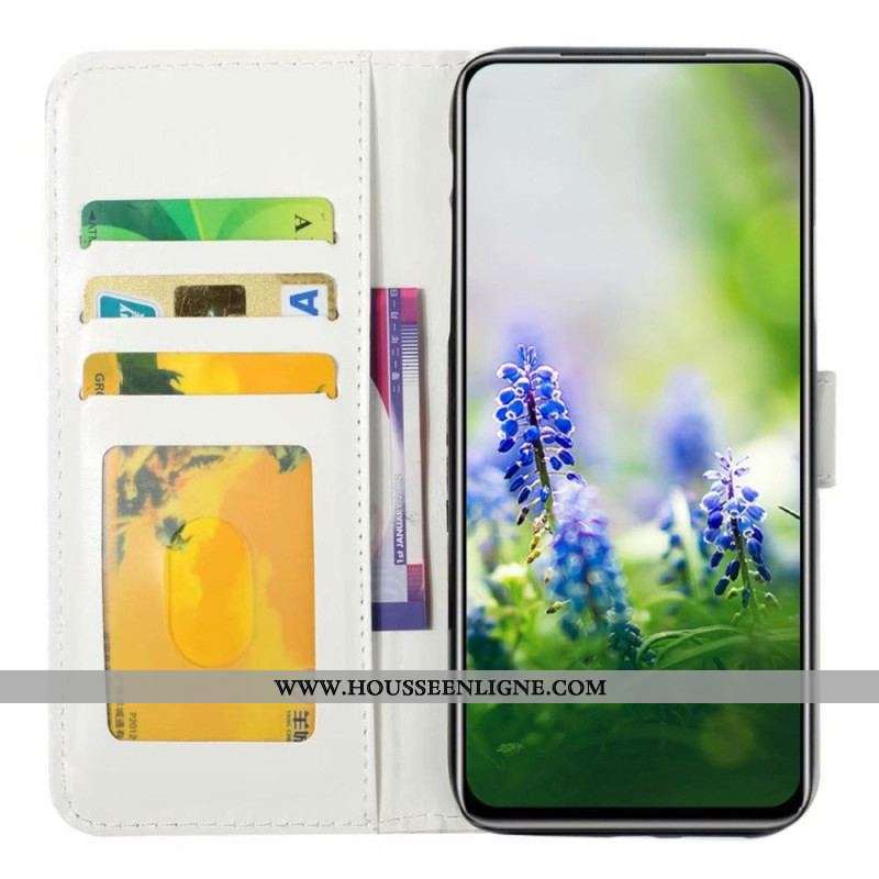 Housse Samsung Galaxy A54 5G Chat Lunettes à Lanière