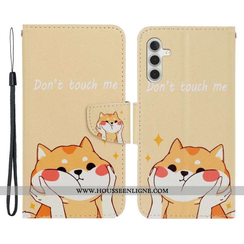 Housse Samsung Galaxy A54 5G Don't Touch Me à Lanière