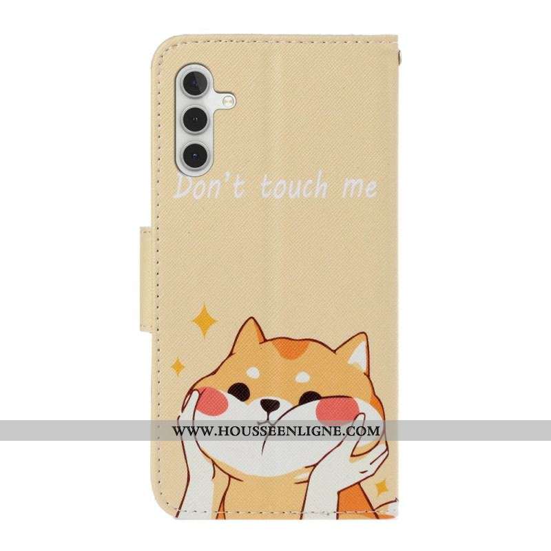 Housse Samsung Galaxy A54 5G Don't Touch Me à Lanière
